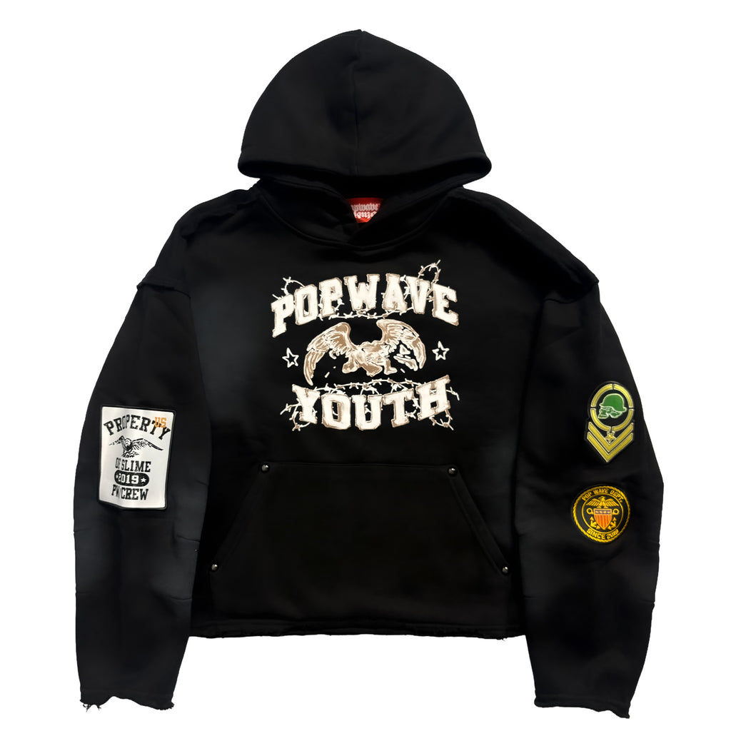 Popwave youth distressed hoodie