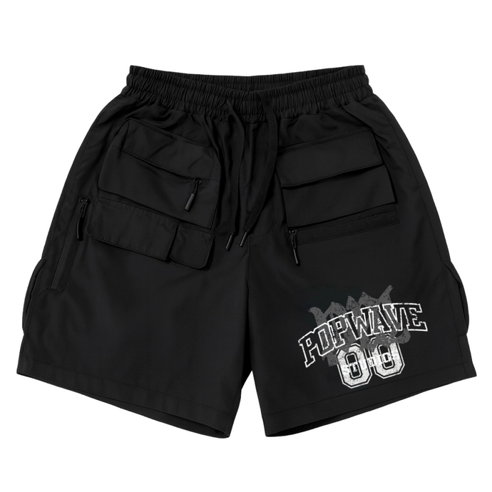 Popwave studios black shorts