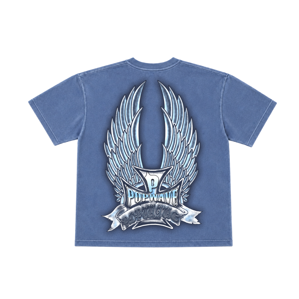 Popwave fly school washed tee