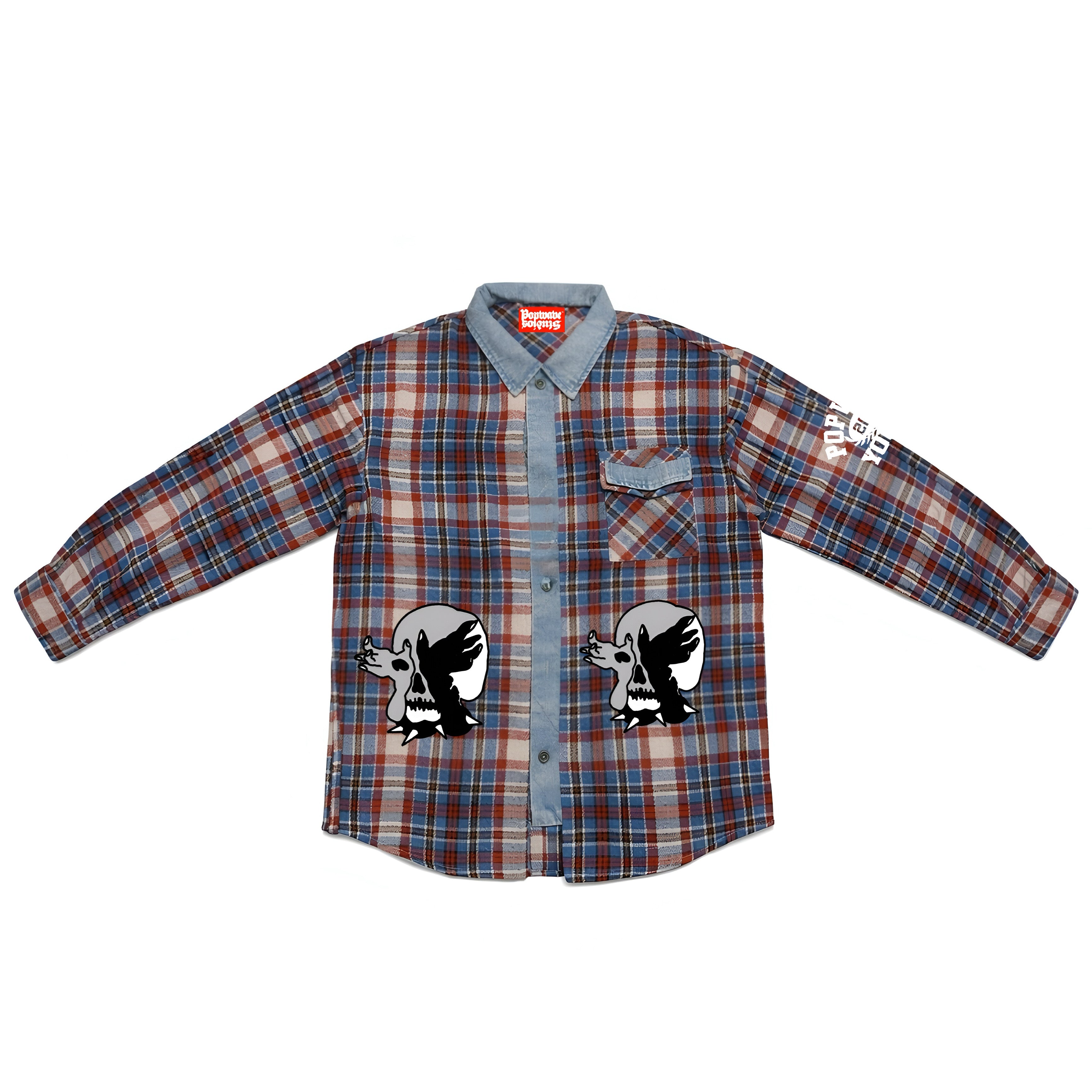 Popwave youth plaid shirt